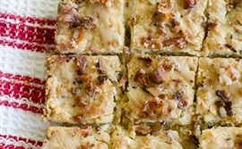 Maple, Bacon and Pecan Shortbread Bars... and elevating your holiday baking