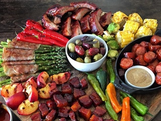 Grilled Pork Charcuterie Board
